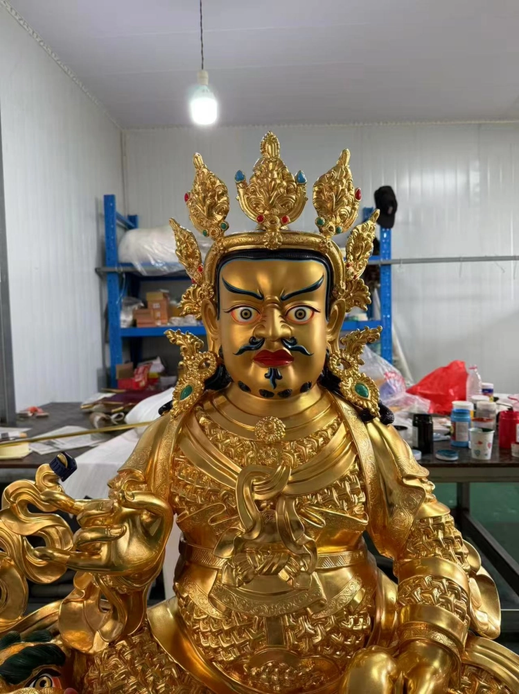 藏傳鑄銅財神訂製