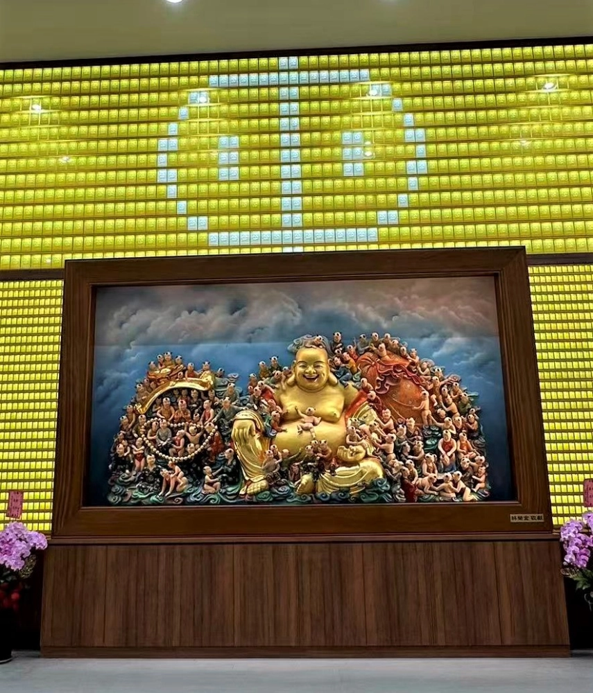 百子彌勒浮雕訂製