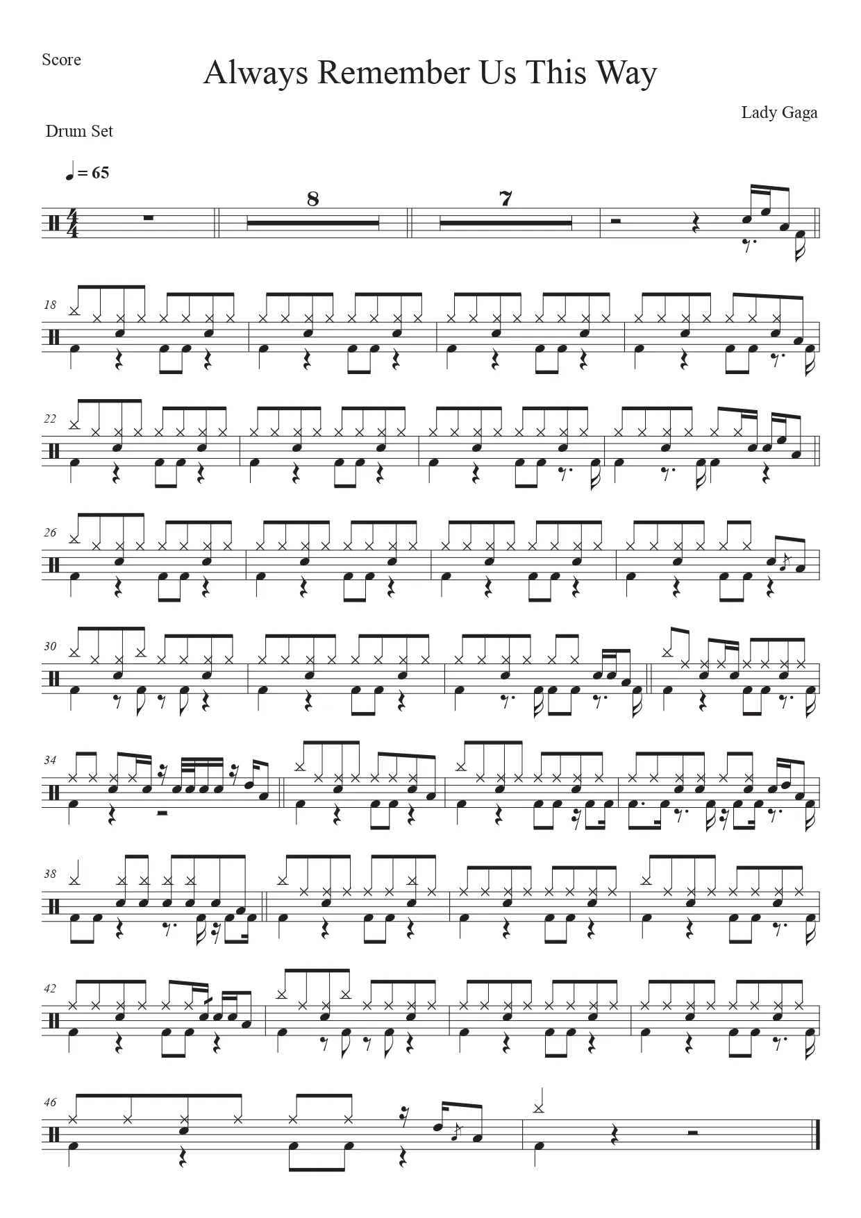 Always Remember Us This Way