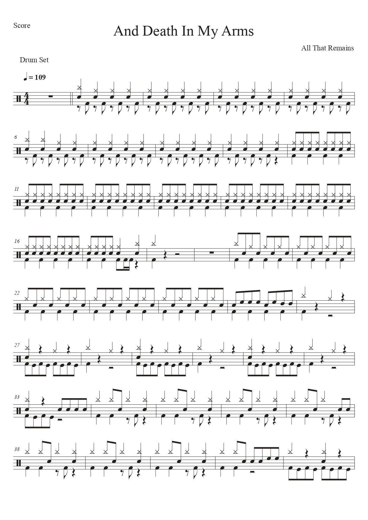 And Death In My Arms