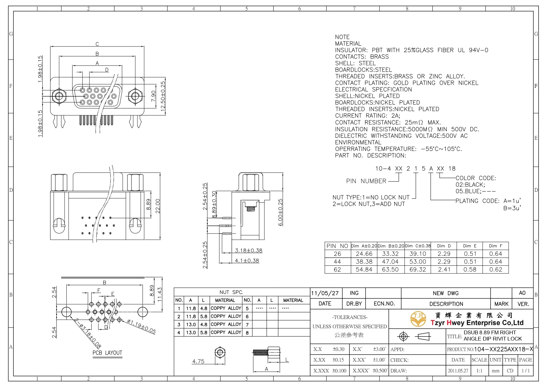 DSUB 8.89 FM RIGHT ANGLE DIP RIVIT LOCK.pdf