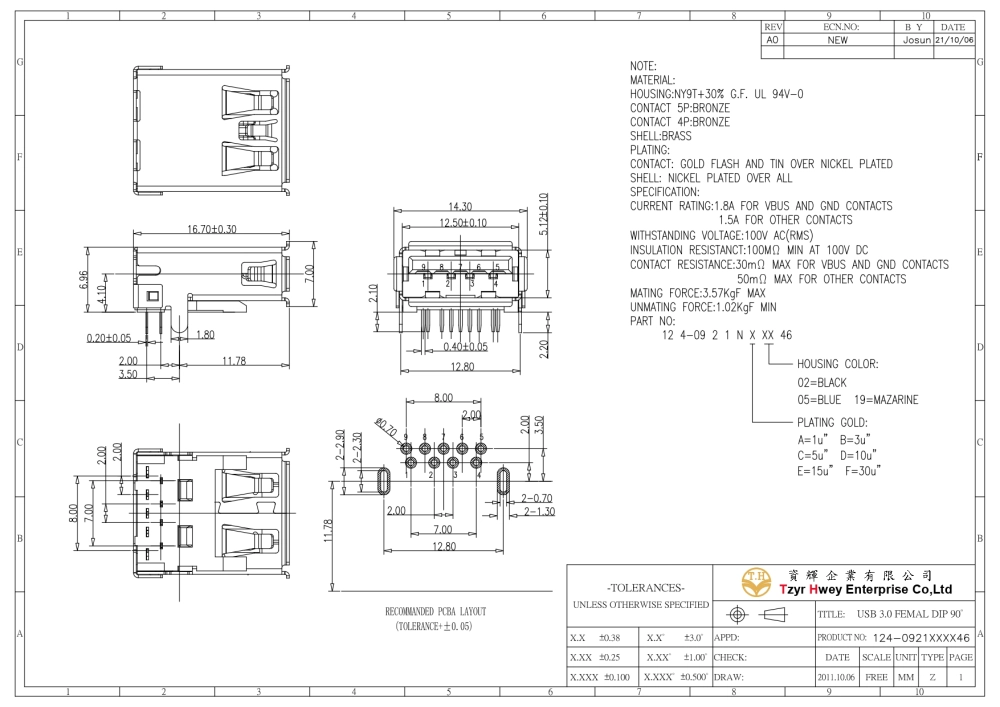 USB 3.0 F