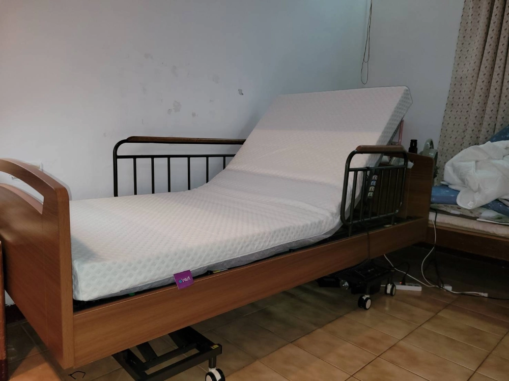 四馬達電動床+七段式釋壓床墊