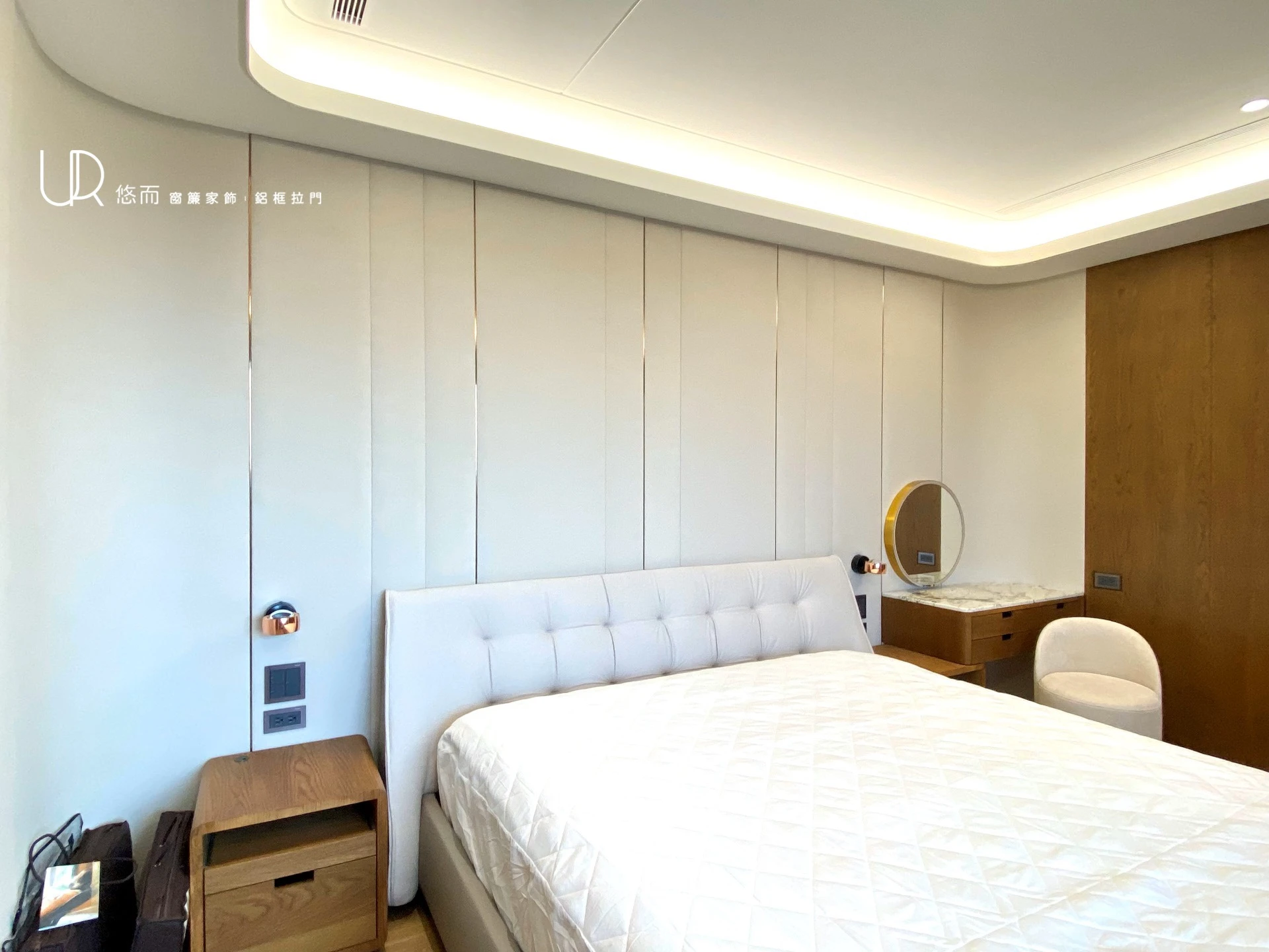 床頭裱布-造型裱板