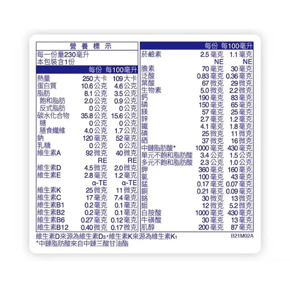 百仕可 好力佳(不甜)營養素230mlx24罐/箱(2027/02) 加贈精油貼布一包