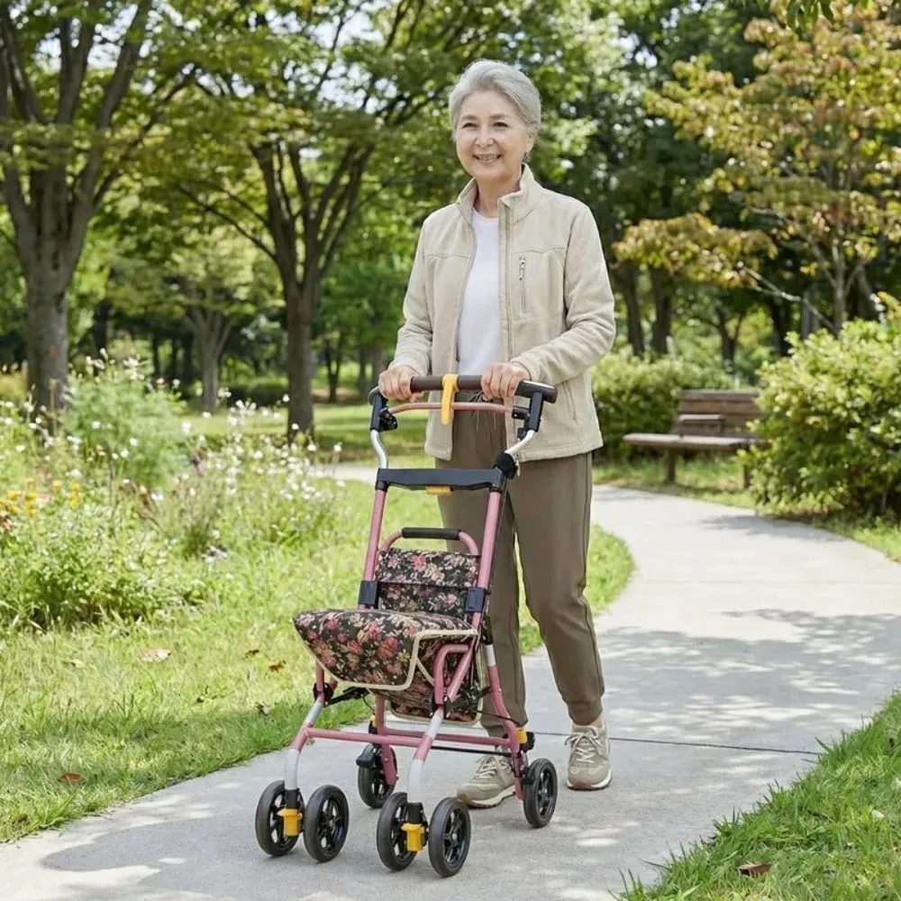 【L'elan】Freedom 103 健康散步車 黑底玫瑰 Lumi