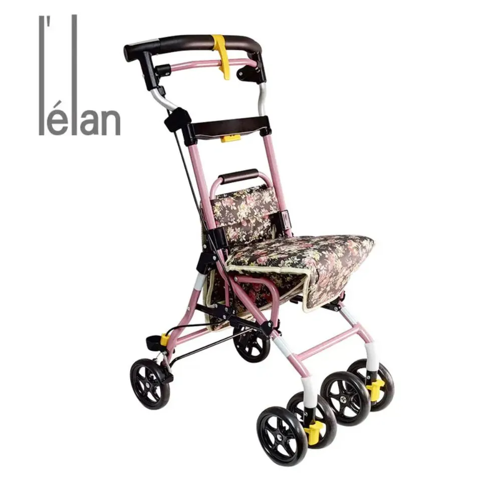 【L'elan】Freedom 103 健康散步車 黑底玫瑰 Lumi