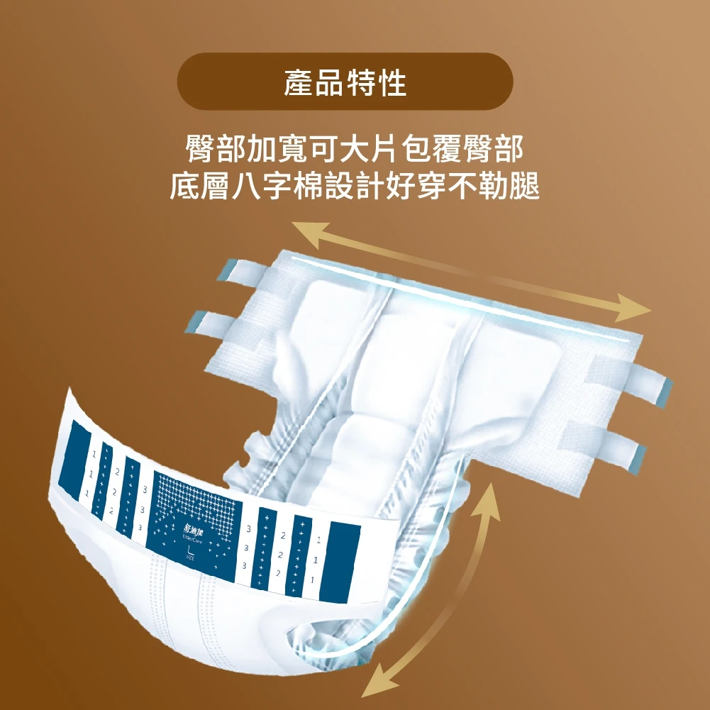 【成箱6包販售】舒適加 安心柔貼 黏貼式尿布M/L號