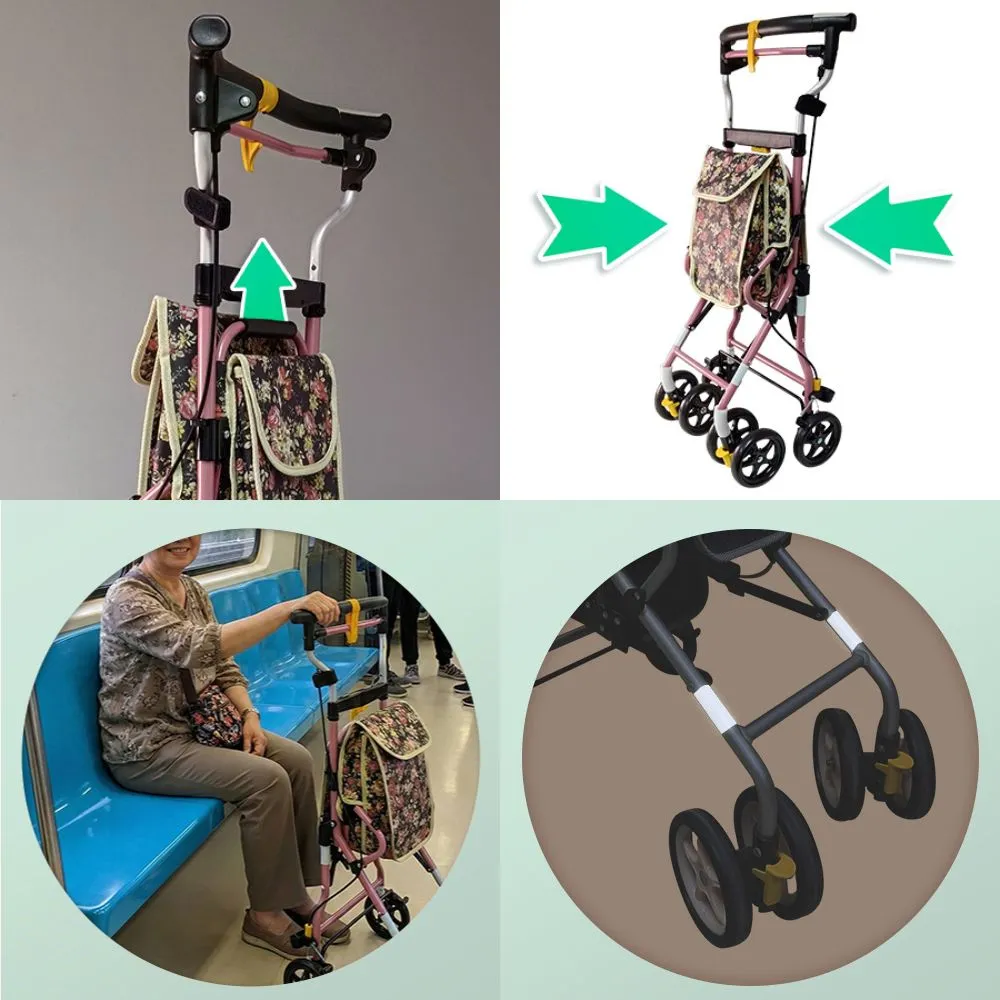 【L'elan】Freedom 103 健康散步車 黑底玫瑰 Lumi