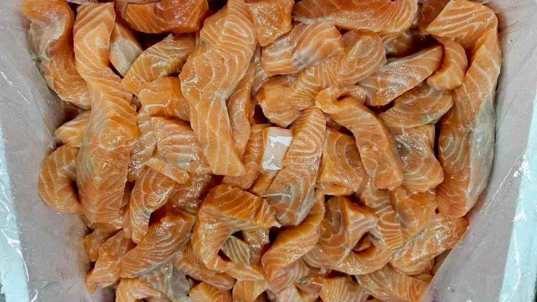 挪威去皮鮭魚料理切塊