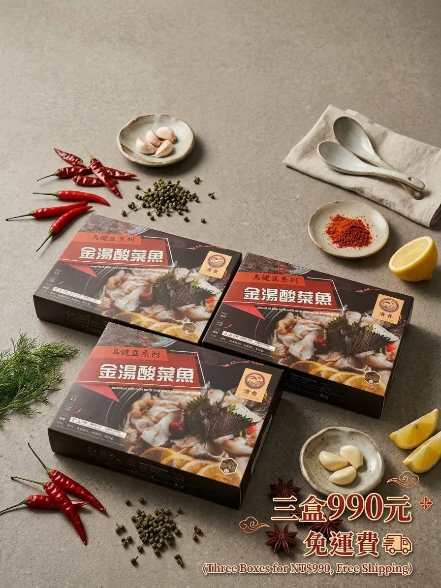 酸菜魚優惠來啦！三盒只要 $990 元，免運到家！
