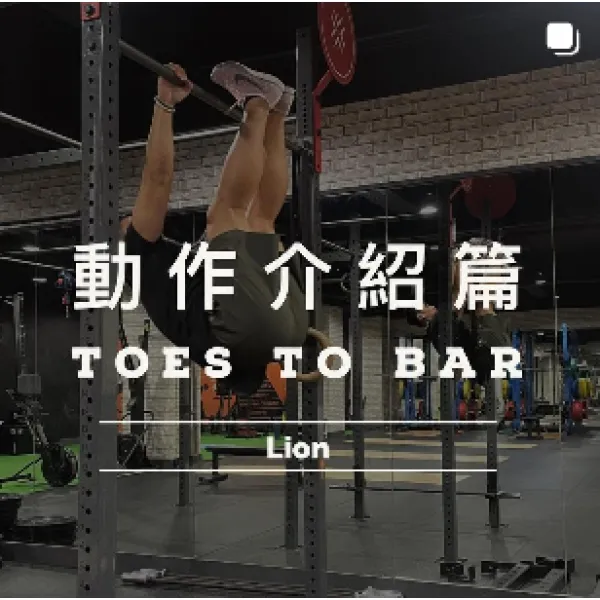動作介紹篇 - Toes to bar