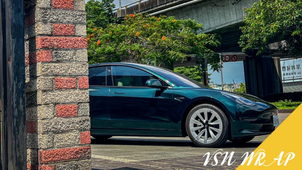 全車改色｜Telsa Model3 ｜亮面祖母綠
