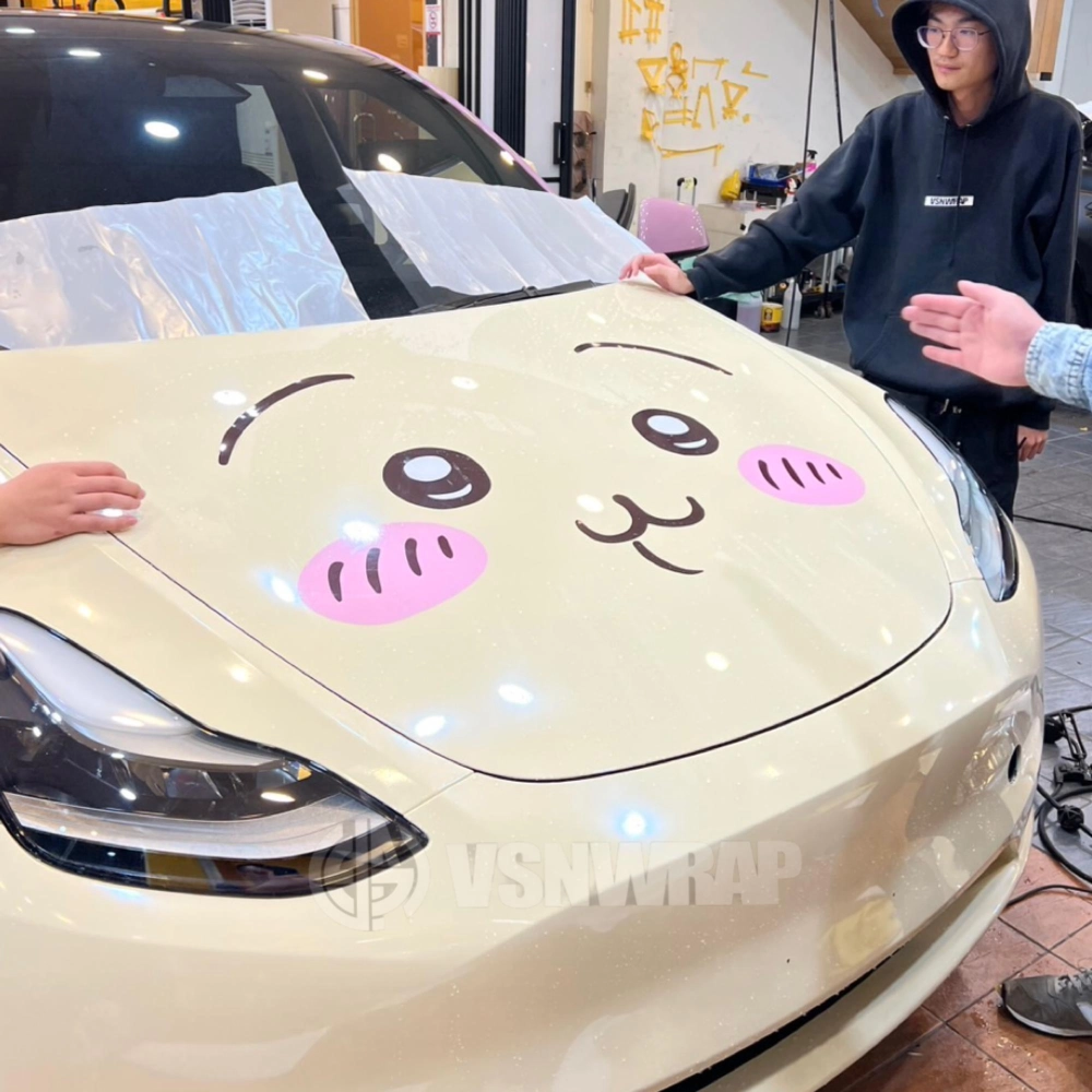 全車改色｜Tesla Model Y｜米蘭卡其色