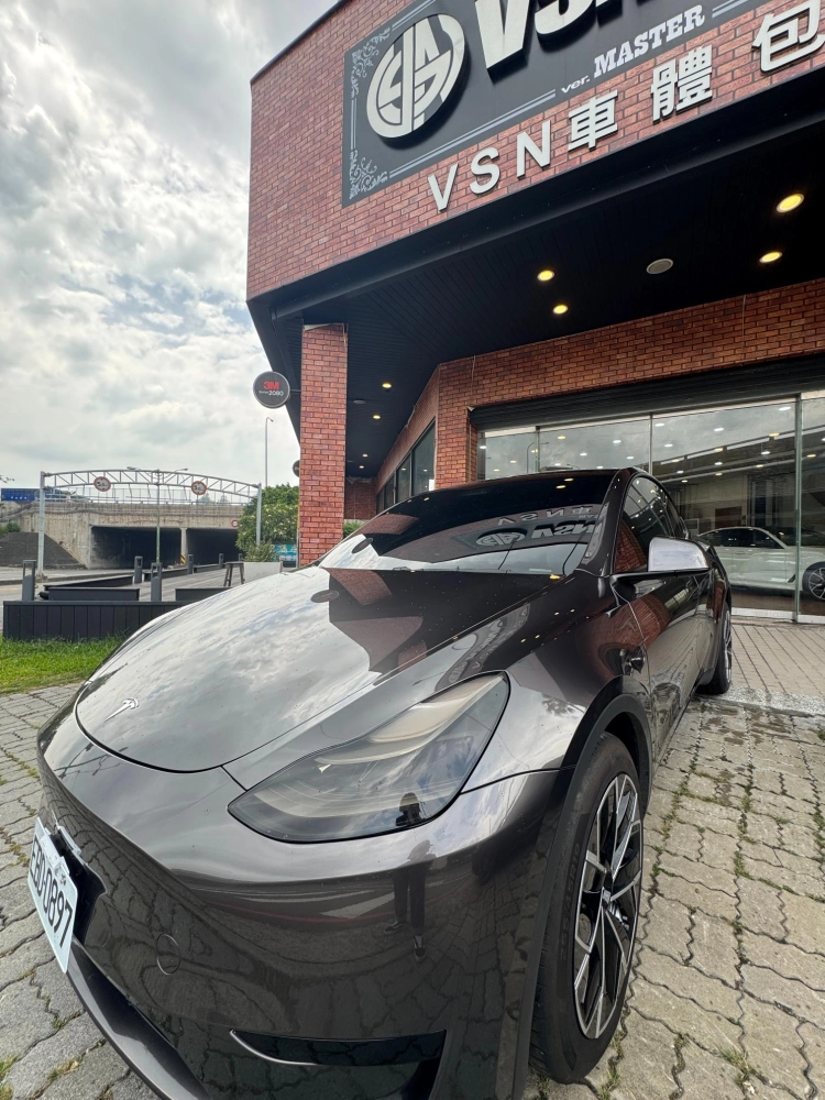 全車改色｜Tesla modelY｜亮面金屬鎢鋼色