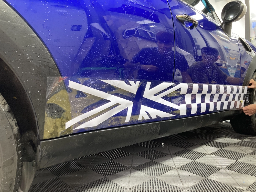 mini cooper 車身拉線
