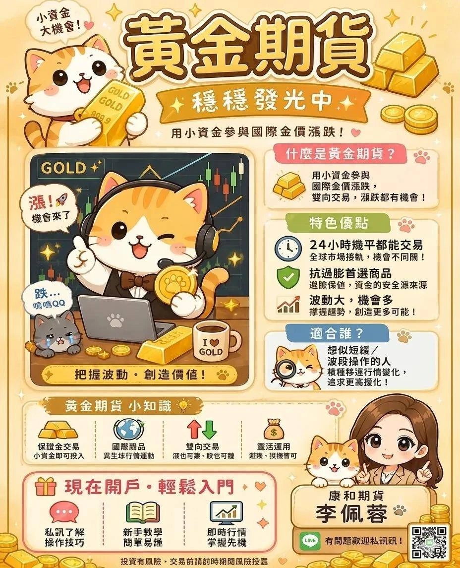 【黃金期貨】保證金一口多少錢? 合約規格、交易稅、手續費