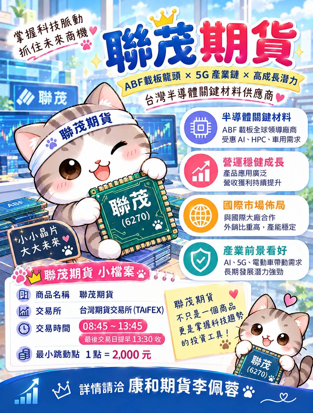 【聯茂期貨】保證金一口多少錢? 合約規格、交易稅、手續費