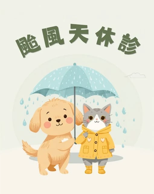 【7/11（六）颱風停班停課｜暖沐休診公告】