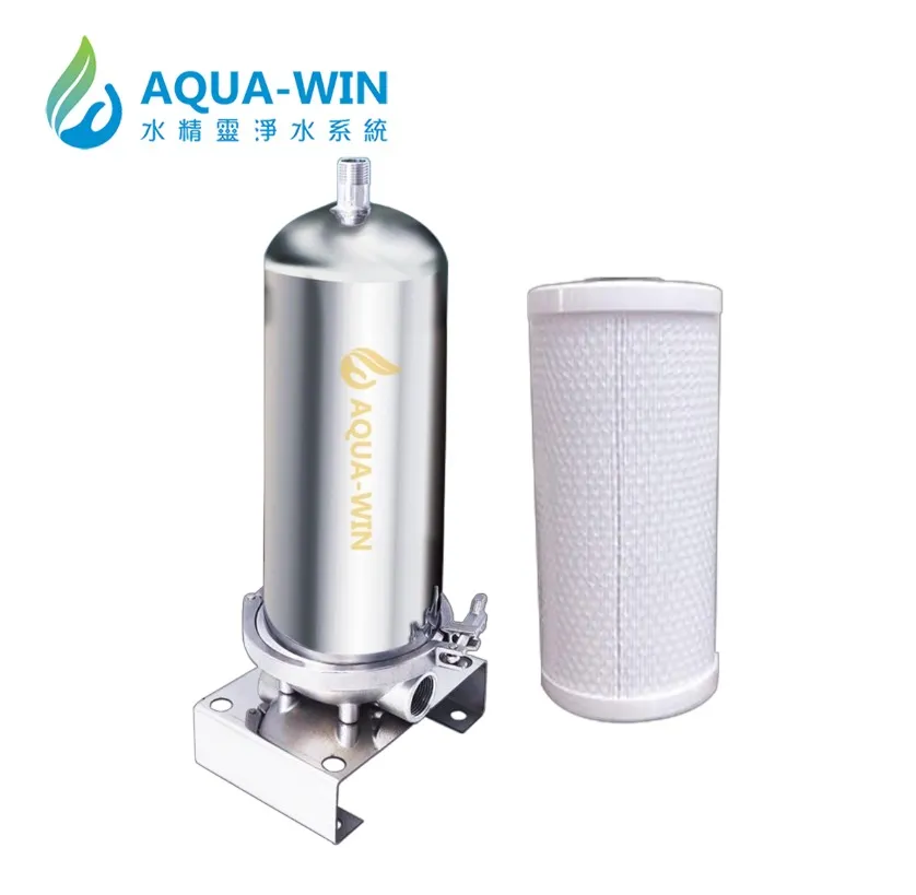 【AQUA-WIN水精靈】10吋大胖全戶式不銹鋼過濾器