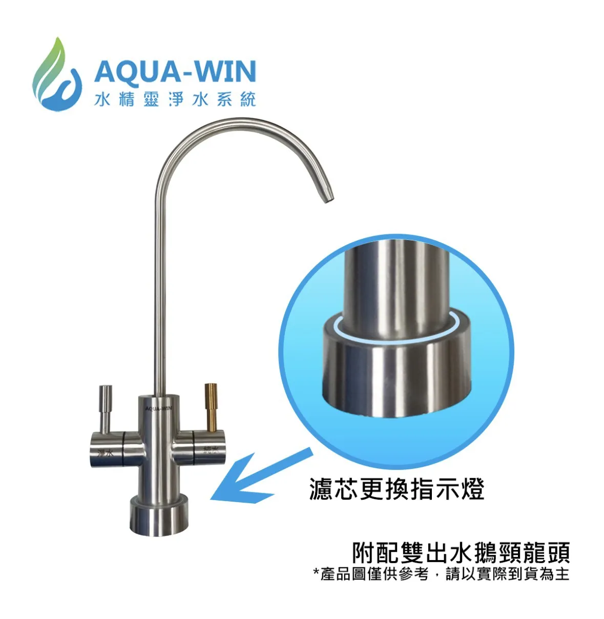 【AQUA-WIN水精靈】AW-1901 500G直輸RO純水機