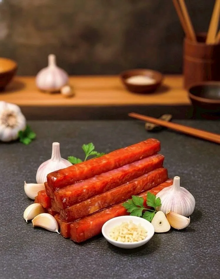 炙燒厚切蒜味豬肉條(獨立真空包)