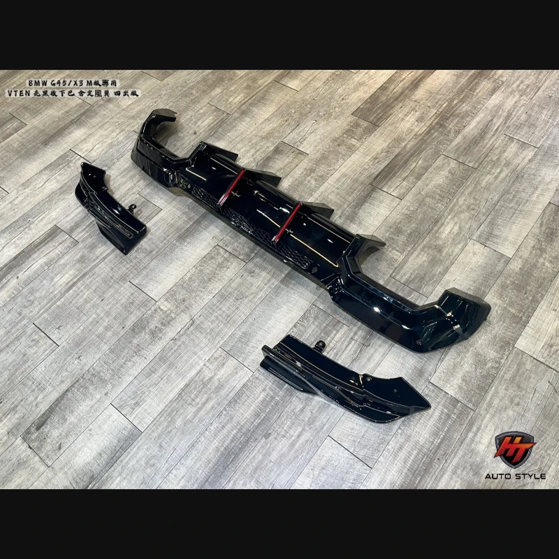G45/X3專用 VTEN後下巴含左右亮黑定風翼