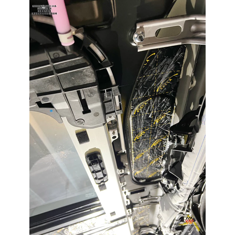 威鑫汽車精品 Lexus LM TOYOTA ALPHARD專用 屋頂黑金版 制震隔音墊+隔音棉 車門隔音條 輪拱隔音