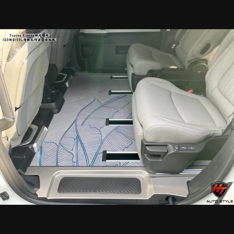 Toyota Sienna 123排D103L雨林灰耐磨霧面地板