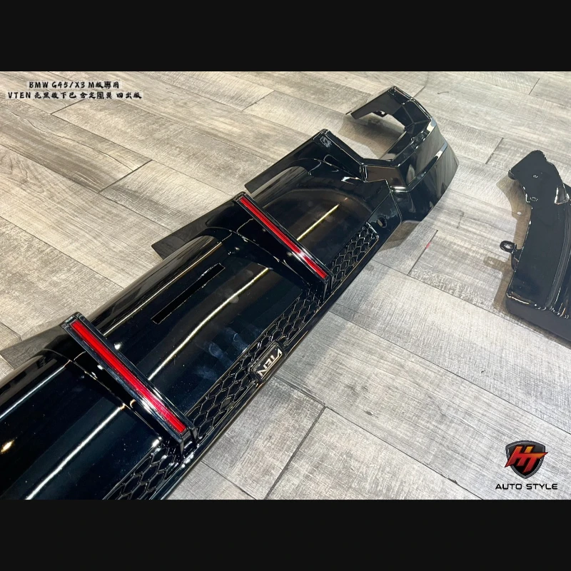 G45/X3專用 VTEN後下巴含左右亮黑定風翼