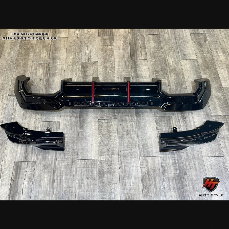G45/X3專用 VTEN後下巴含左右亮黑定風翼