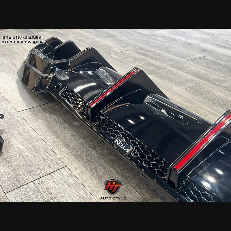G45/X3專用 VTEN後下巴含左右亮黑定風翼