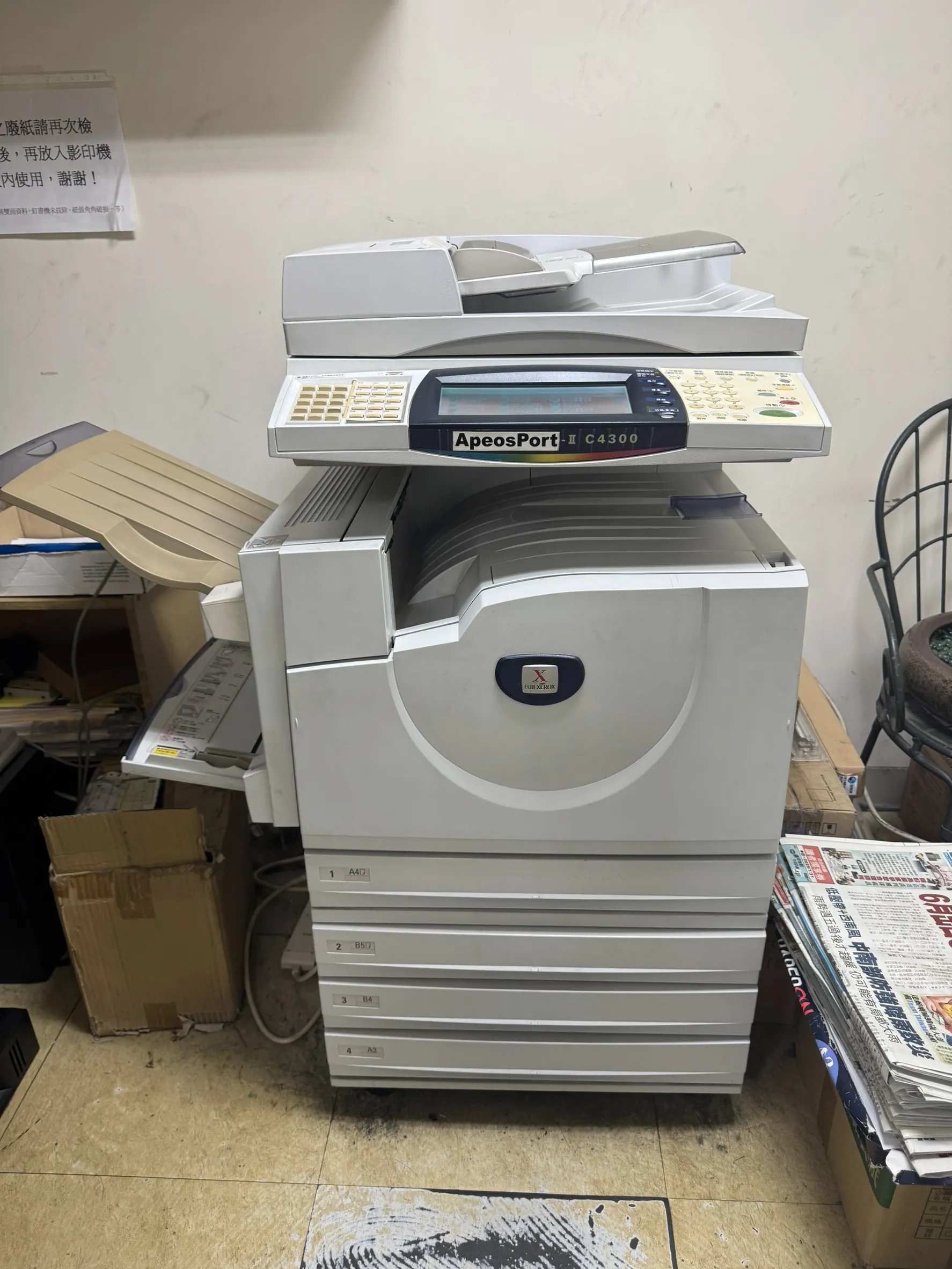 台北市大安區 飯店業 租賃機型：FUJI XEROX C4300 合作期間：24年