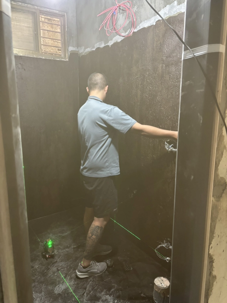 貼磚工程｜台中磁磚翻新｜沙鹿磁磚翻新