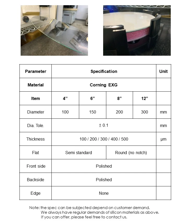 Glass Wafer – 3DIC Carrier