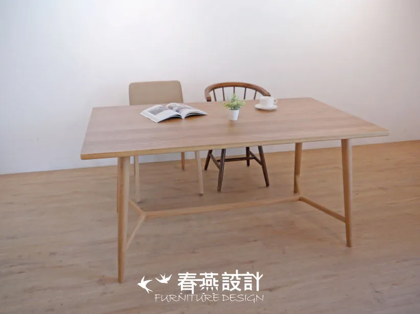 簡單圓潤曲線餐桌  DIT0012