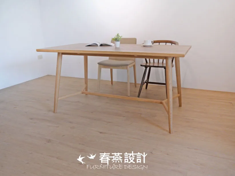 簡單圓潤曲線餐桌  DIT0012