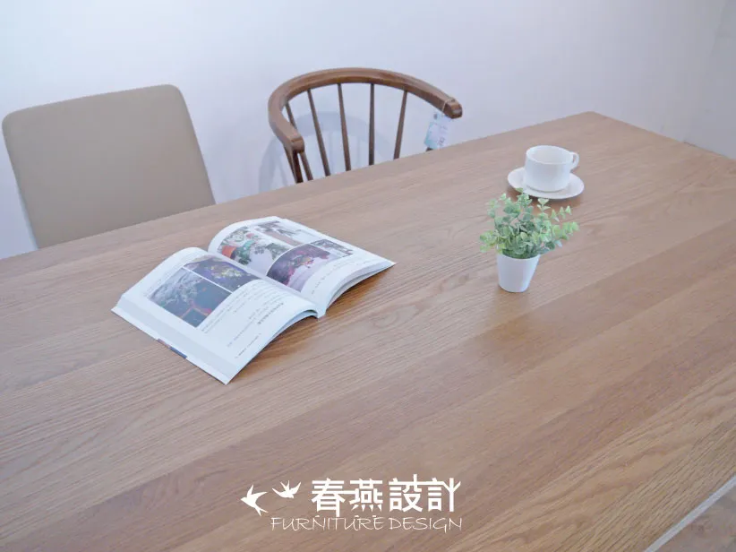 簡單圓潤曲線餐桌  DIT0012