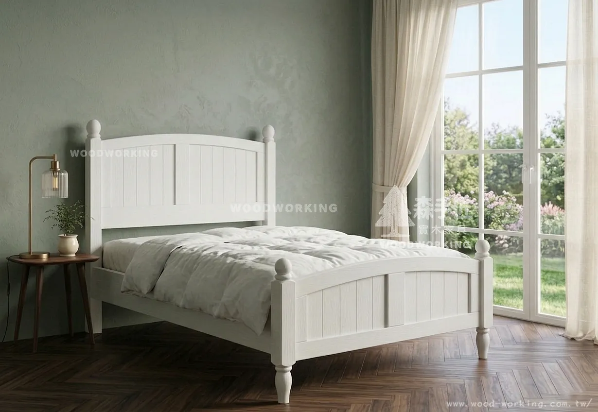 【單人床】NC床_C字床頭_水洗白(素面)-20260330