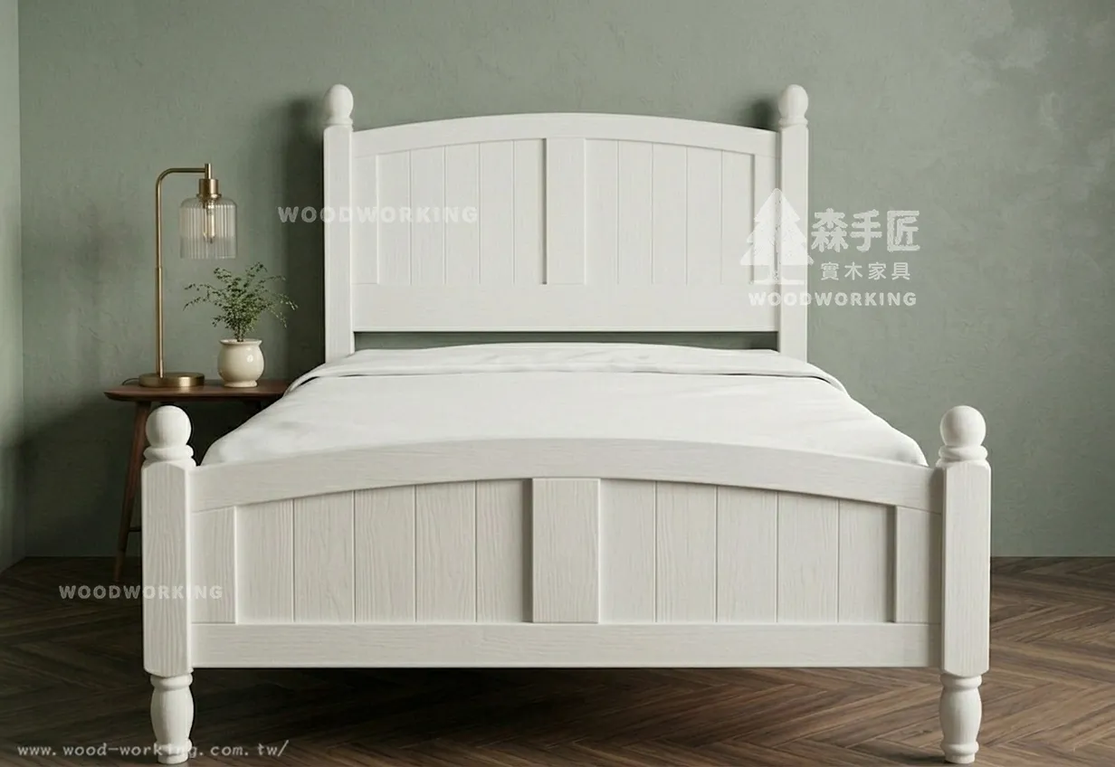 【單人床】NC床_C字床頭_水洗白(素面)-20260330