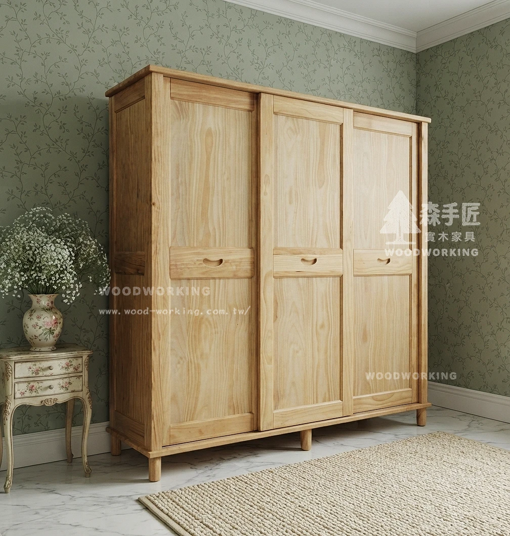 北歐怡情-三桶衣櫃(木色系列)