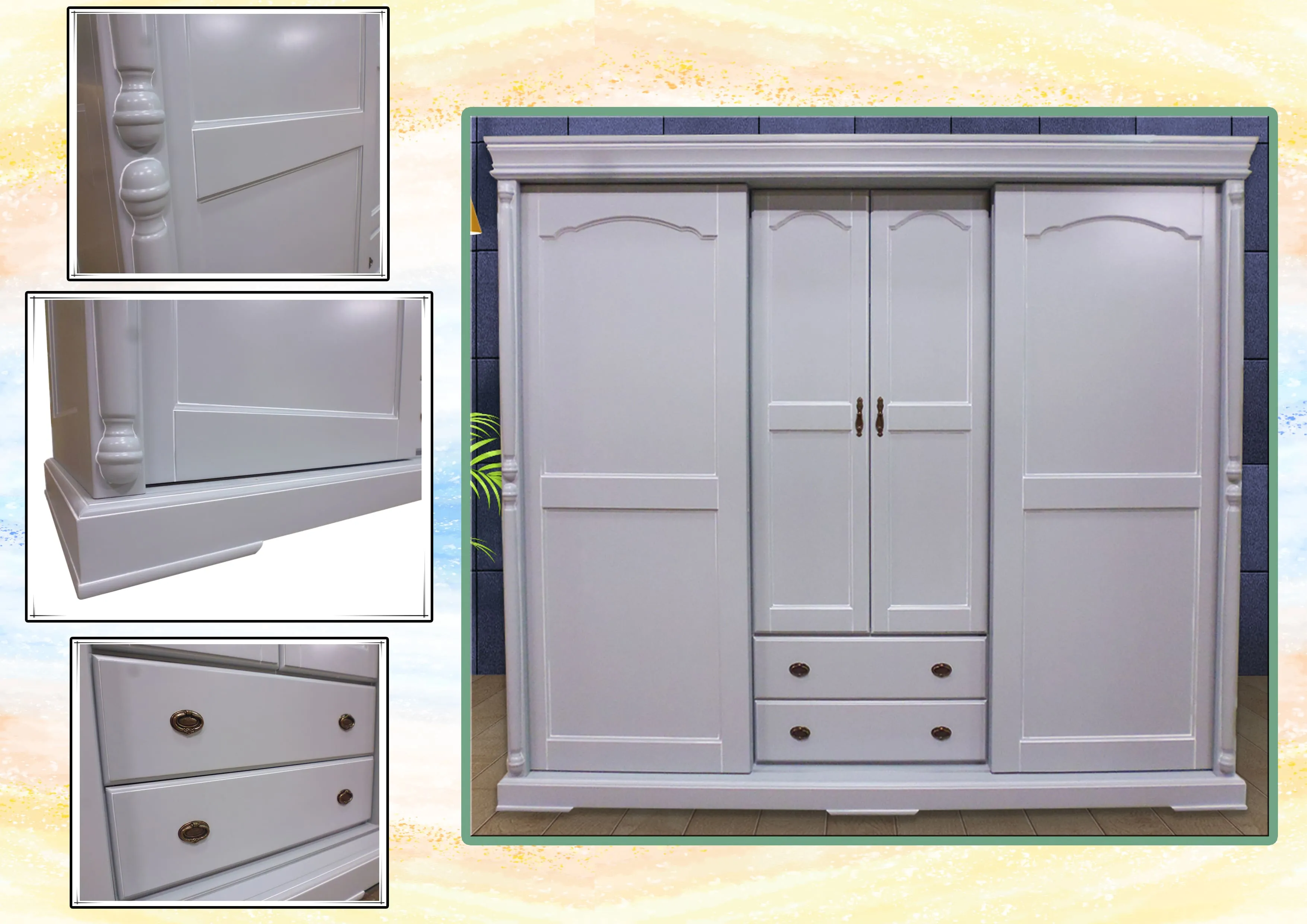 八尺兩推兩拉衣櫃