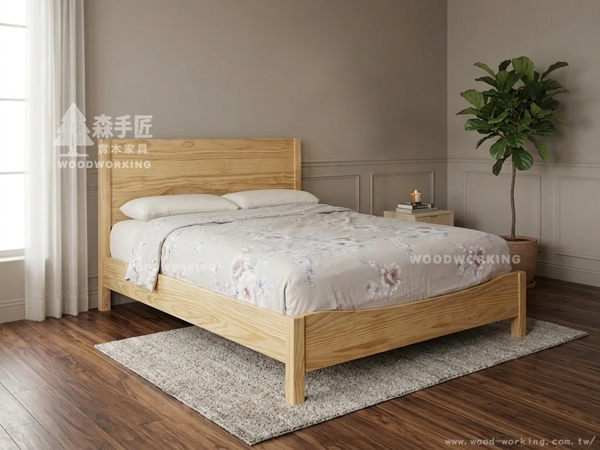 現代實木二-床架