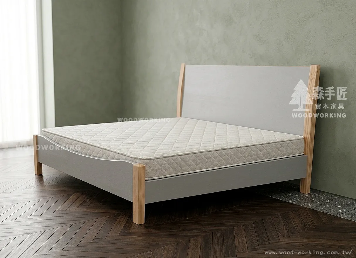 【客製化】現代實木二_曲線床尾__單人床/雙人床(訂製款)-20260325