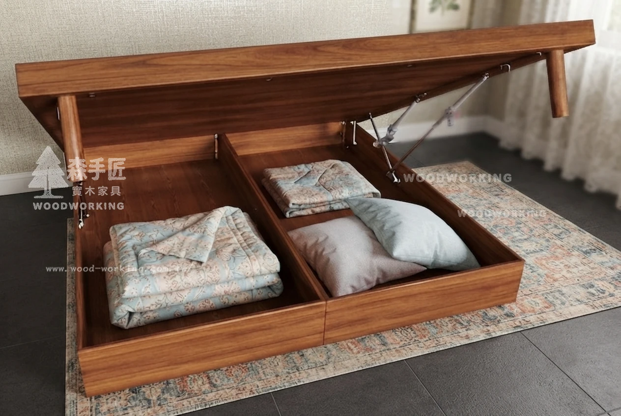 圓弧掀床組(木色系列)