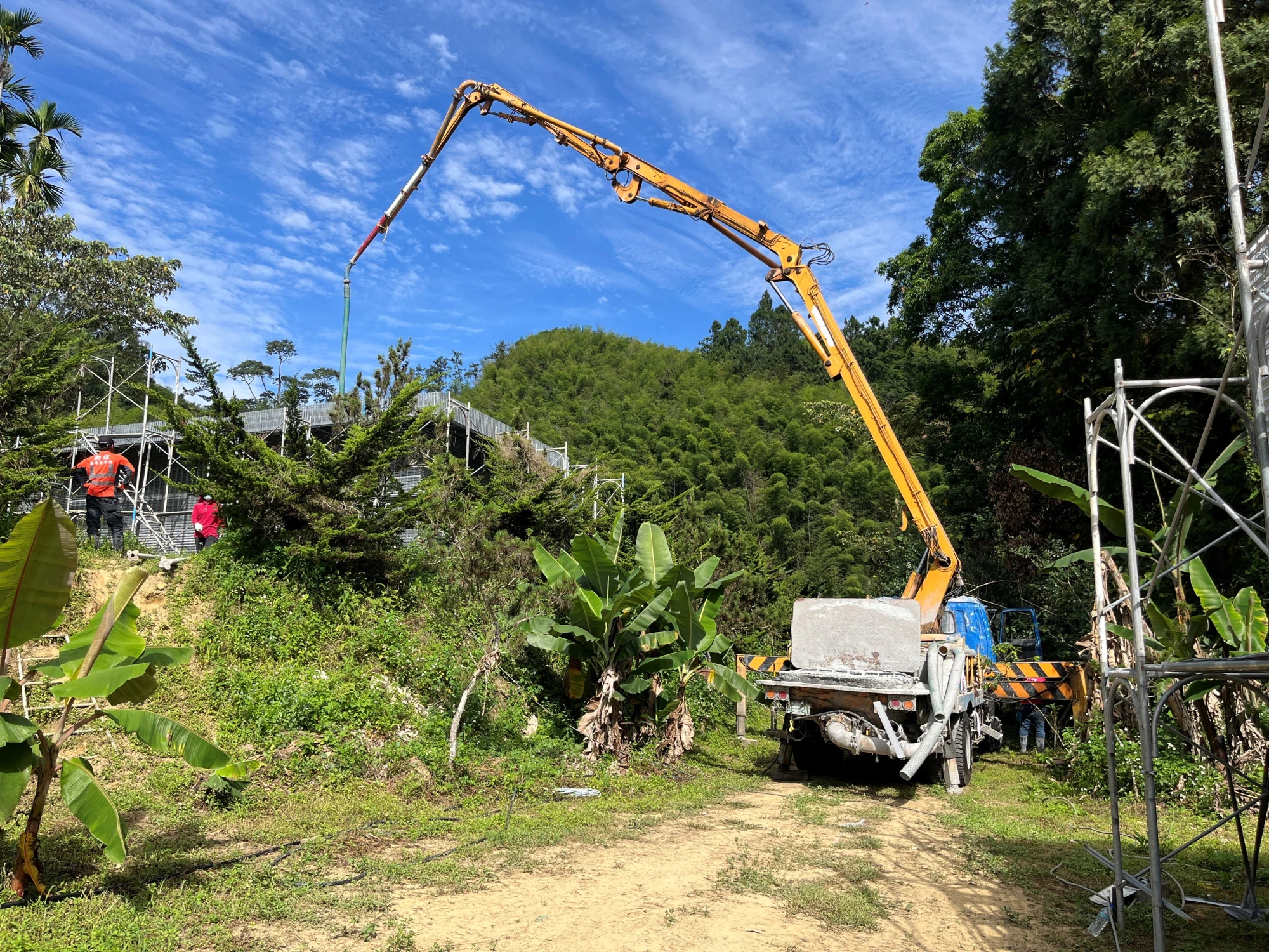 鹿谷鄉文昌段露營場工程施工