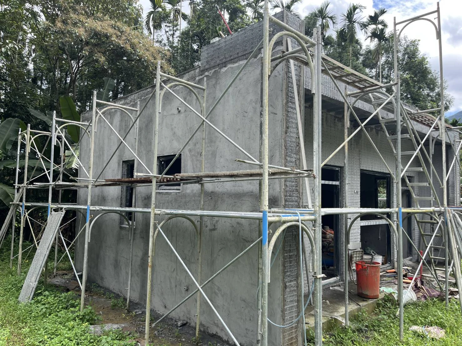 鹿谷鄉文昌段露營場工程施工