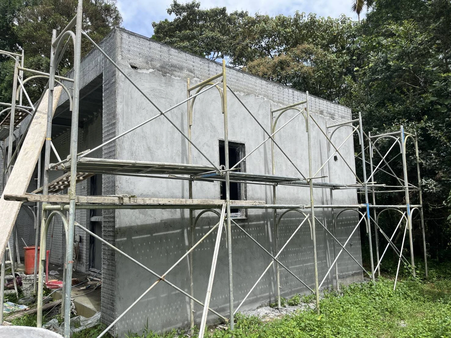 鹿谷鄉文昌段露營場工程施工