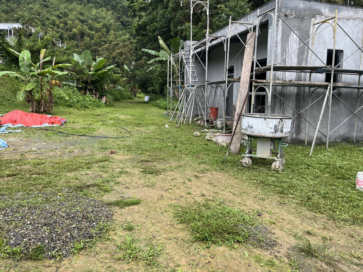鹿谷鄉文昌段露營場工程施工
