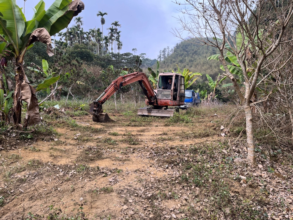 鹿谷鄉文昌段露營場工程施工